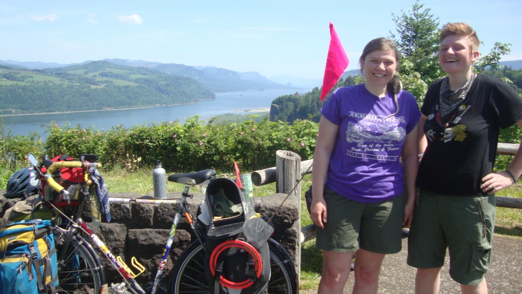 columbia river gorge. just a bit before vista house