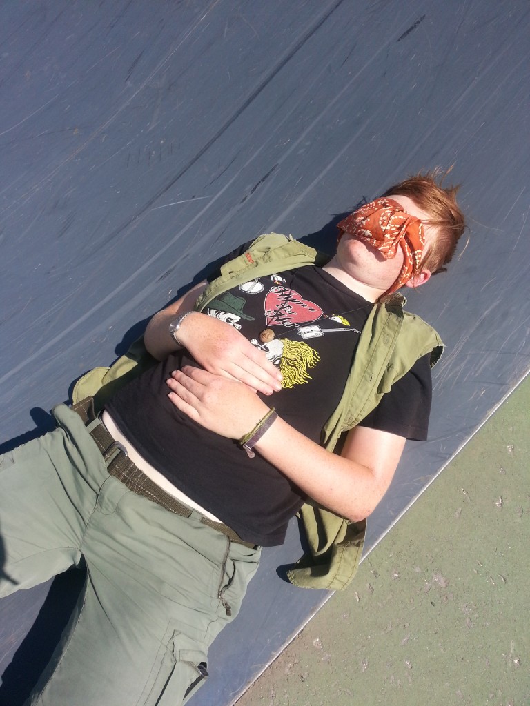 uhm. I was not aware this picture was snapped of me napping at the skatepark...
