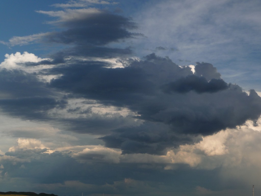 Big storm clouds in wyoming
