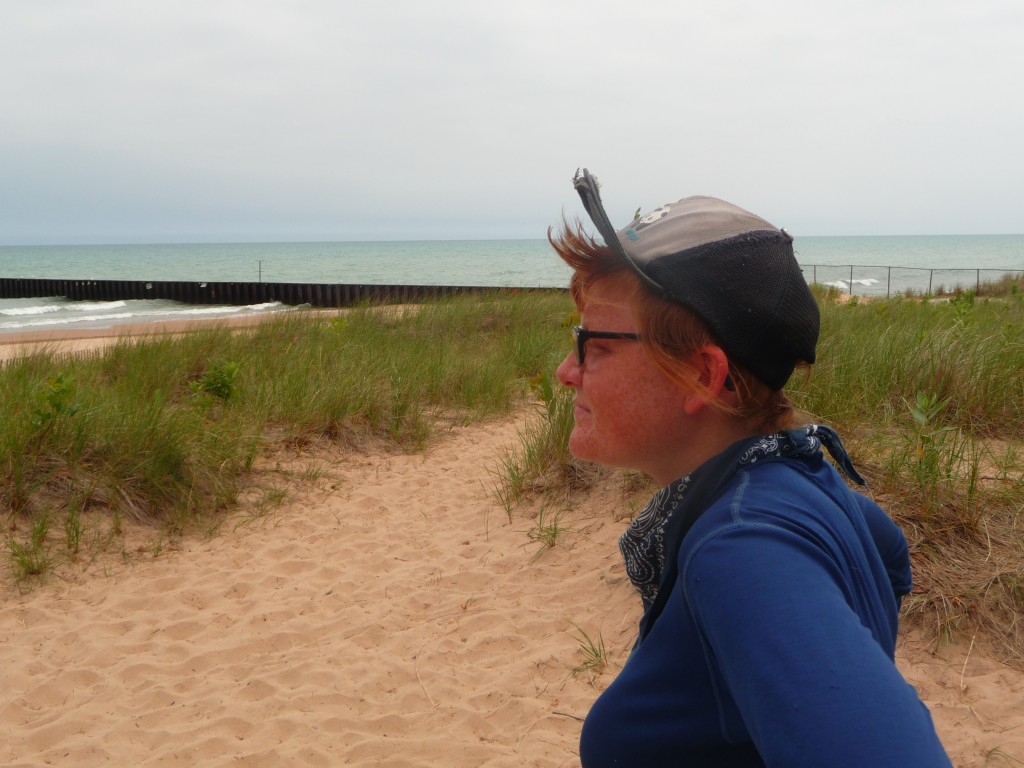 Lake Michigan! And a ginger!