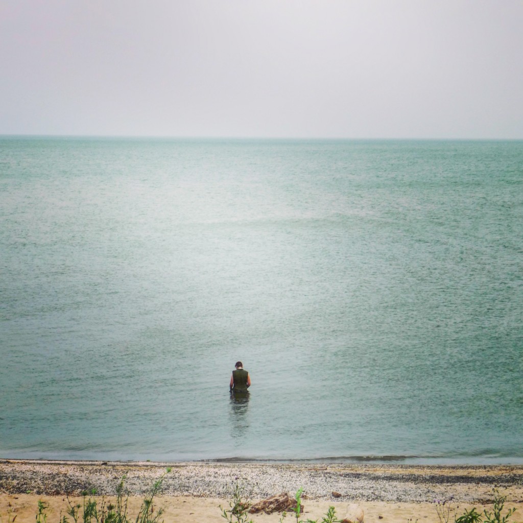 Lizzy swimming in Lake Erie