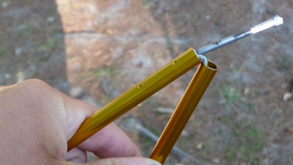 I fixed the tent by the way