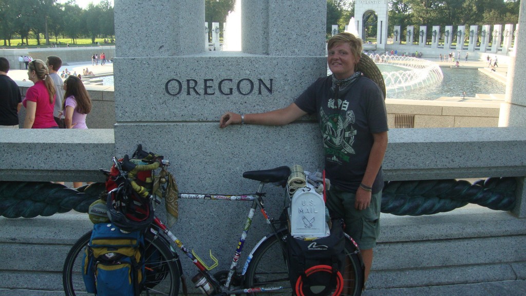 I coerced strangers into taking this awkward photograph of me.