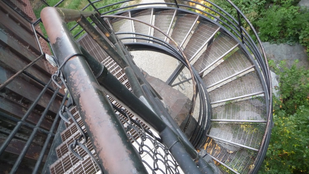 not kidding about the stairs...