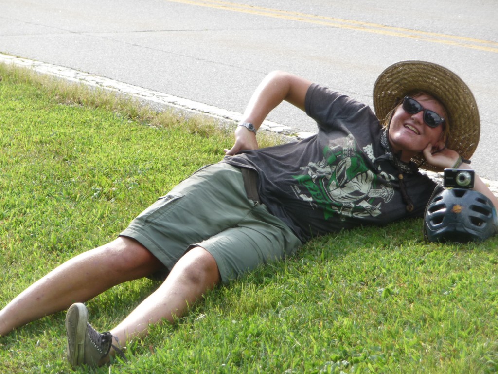 by the way, this is how I take all our state sign photos. super casual mode.