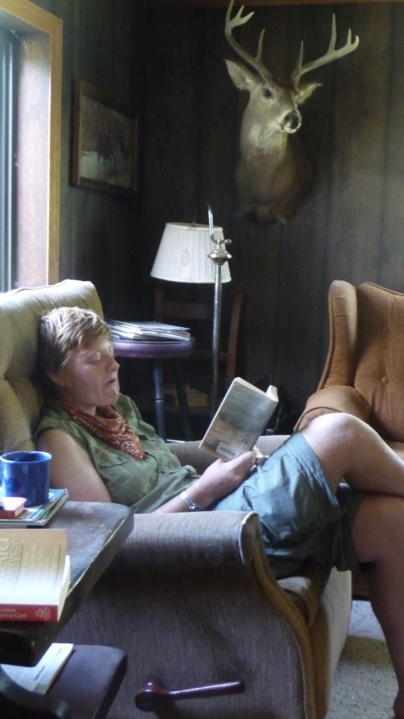 Lizzy fit right in at Windsong Cabin