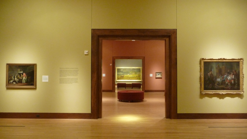 that's me sitting in front of my favorite, the coming storm by george inness