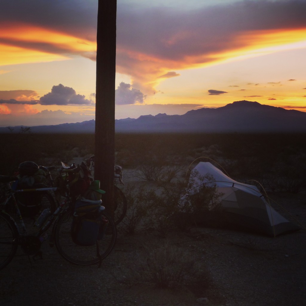 A desert camp