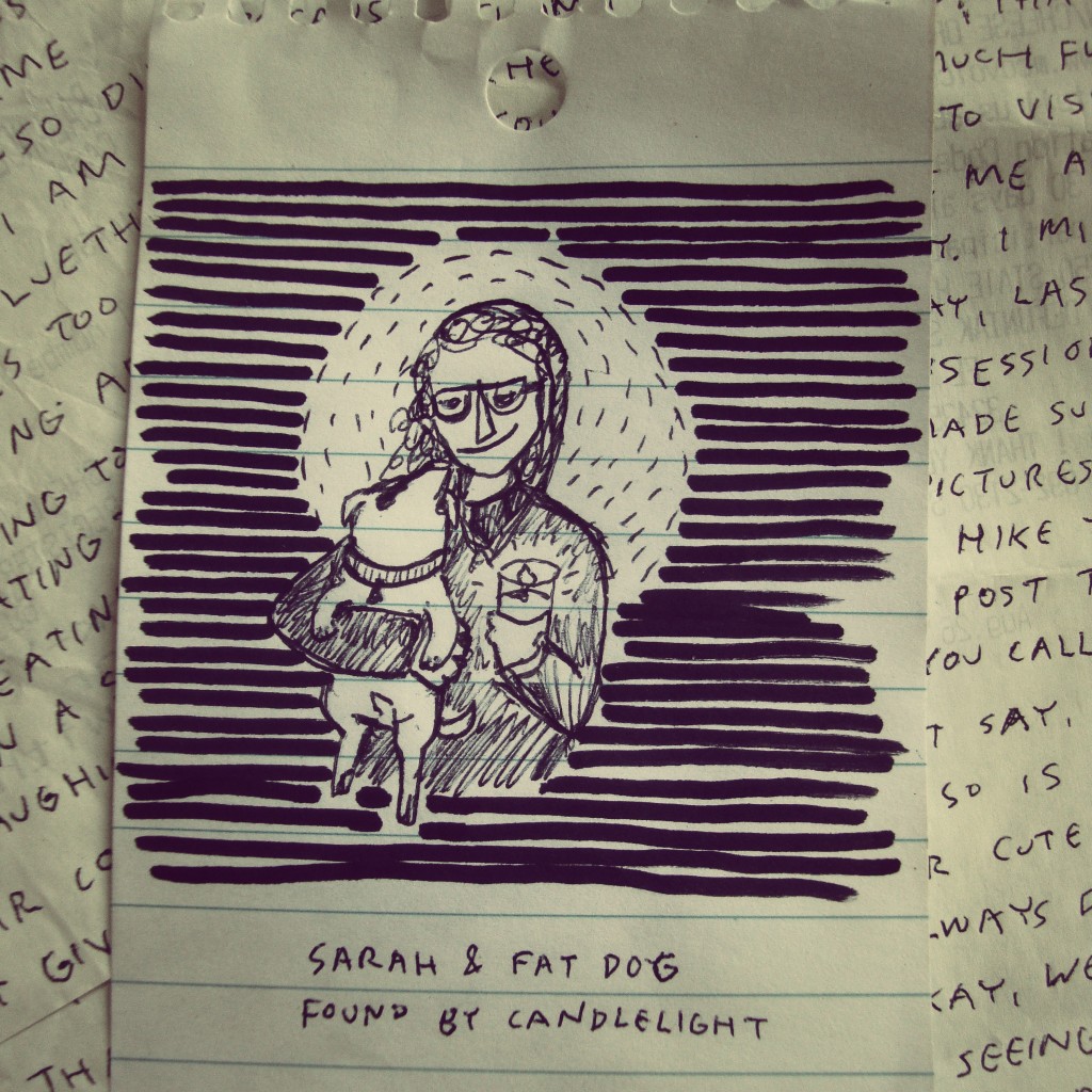 writing letters, sending notes