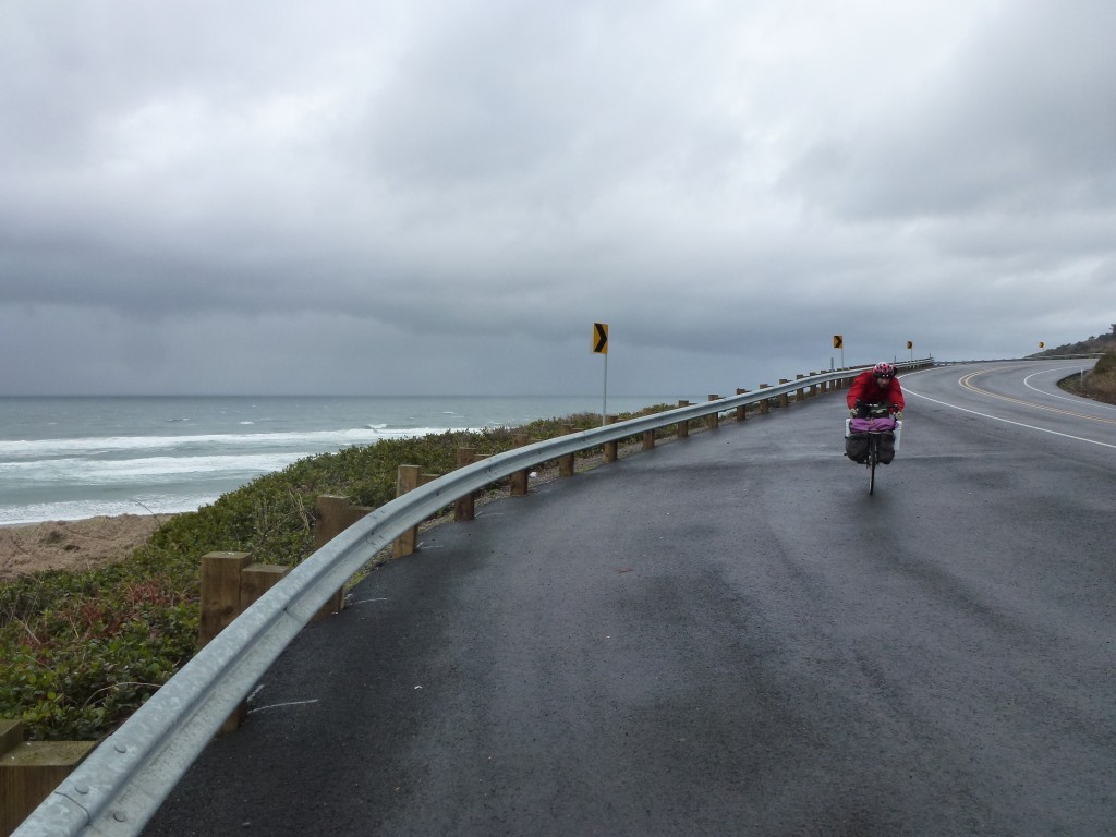 Kyle cruises out of the cliffs and into the dunes.